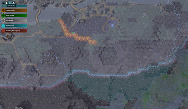 Once terraformed, the new river will add atmosphere to the southeast.