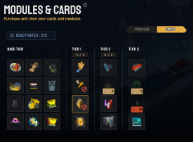 Unlocked cards can be deactivated
