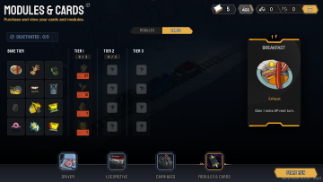 Cards available to be unlocked before a run