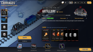 Artillery carriage is third