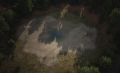 dried-up pond
