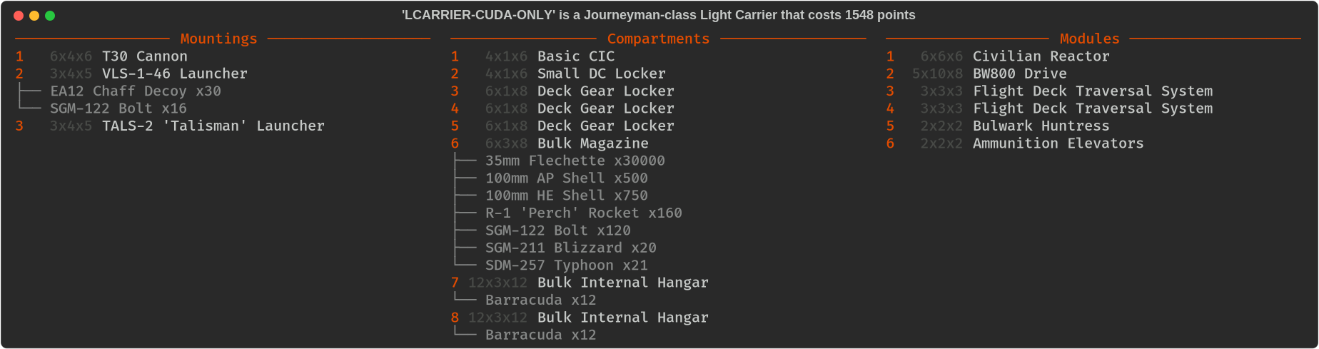 LCARRIER-CUDA-ONLY Fit