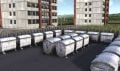 Garbage container stand