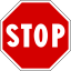 Road sign stop